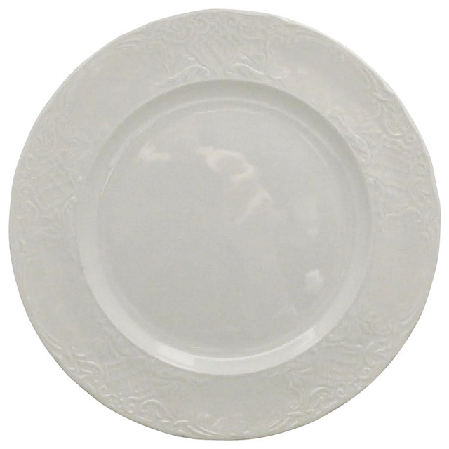 Johnson Brothers Richmond White Dinner Plate Traditional Dinnerware
