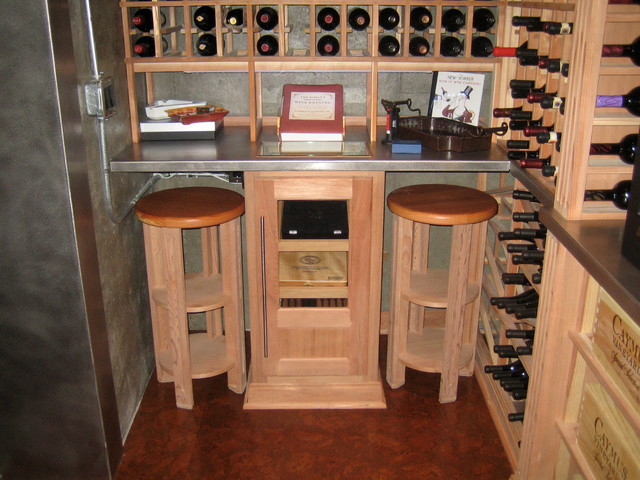 Suwanee Terrace Level Renovation contemporary wine cellar