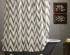 Chevron Shower Curtain modern shower curtains