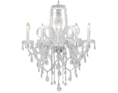 Authentic All-Crystal Chandelier traditional-chandeliers