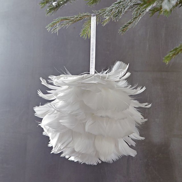feather ball ornament contemporary christmas ornaments feather ball ornament contemporary christmas ornaments
