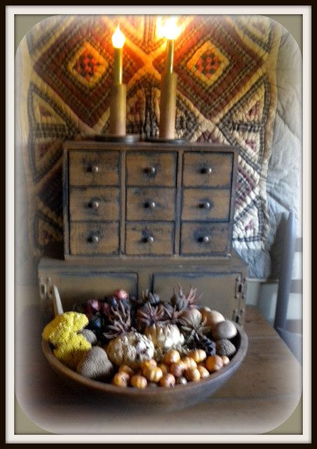 fall time displays traditional-living-room