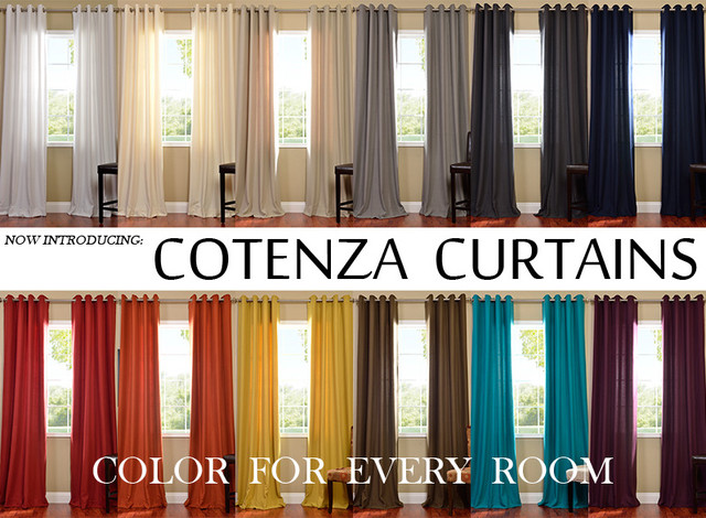 Cotenza Cotton Like Curtains - Modern - Curtains - by Half Price ...