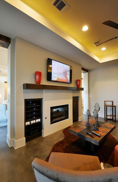 Rope and Tape Light Applications contemporary-family-room
