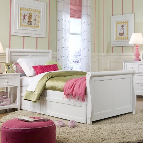 Sleigh Bed White