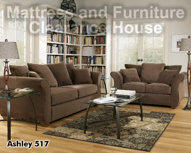 Chandler Walnut Loveseat Sofas houston by Red Tag Mattress and