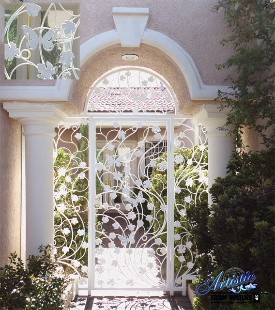 Wrought Iron Security Doors - Contemporary - Front Doors - las vegas