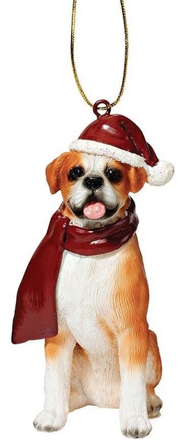 boxer holiday dog ornament sculpture contemporary boxer holiday dog ornament sculpture contemporary