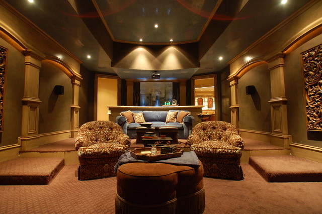 Theater Room traditional-home-theater