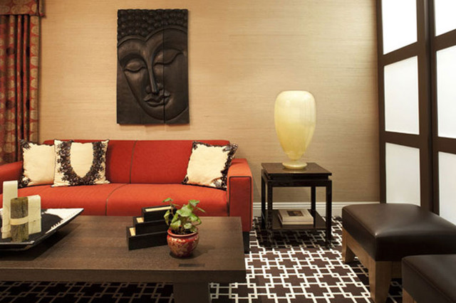Buddha Inspired Bedroom: Kew Gardens Asian Home Theater new york by ...