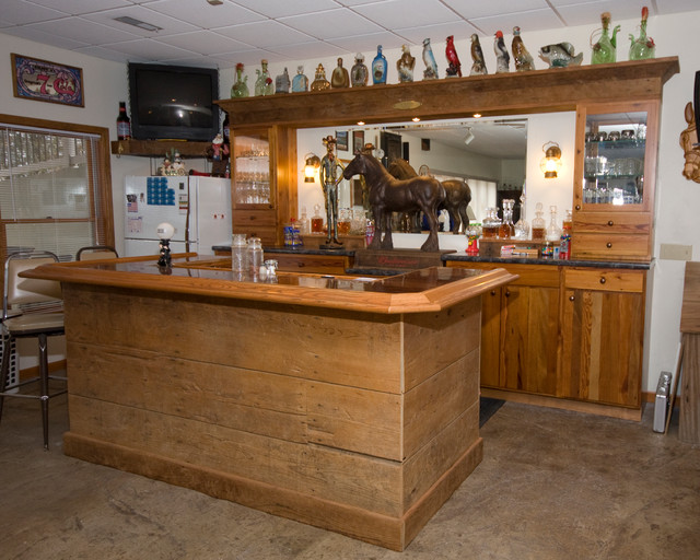Rustic Bar - Traditional - Basement - st louis - by ...
