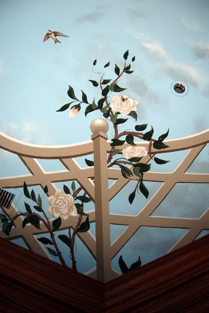Bird Ceiling Mural by Tom Taylor of Wow Effects, in Virginia contemporary-