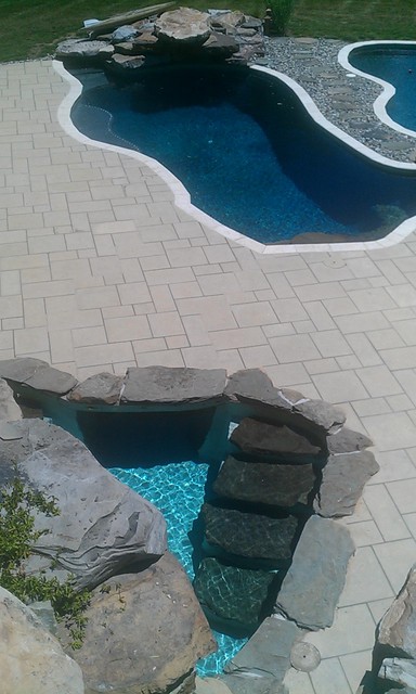 Spring flowers pool