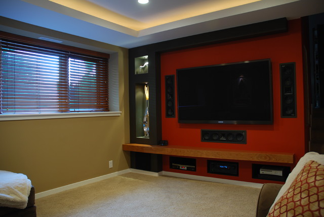 Small Home Theater - contemporary - media room - minneapolis - by ...