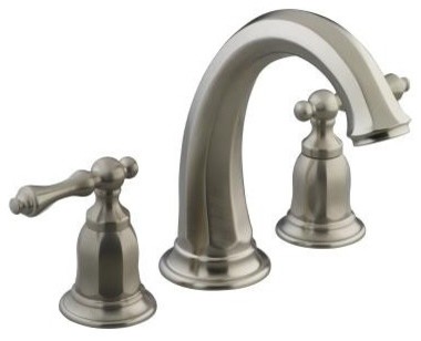 Bathroom Faucet on Mount Bath Faucet Trim In Brushed Nickel Traditional Bathroom Faucets