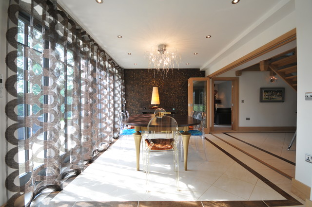 New built preperty in Hale contemporary dining room