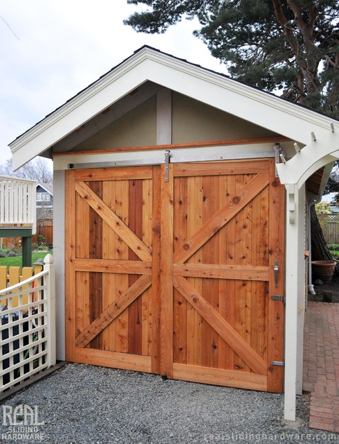  - Rustic - Garage And Shed - vancouver - by Real Sliding Hardware