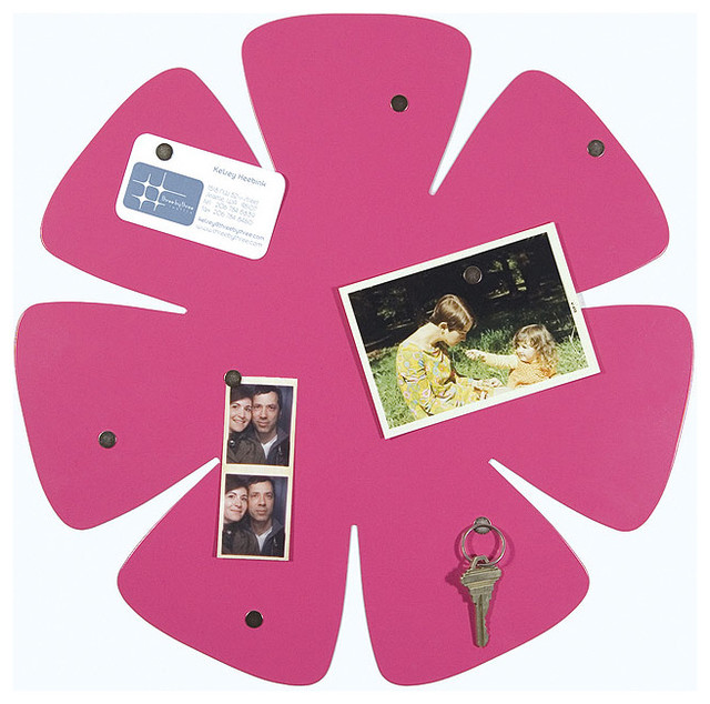 Shape Up Bulletin Board Pink Flower Contemporary