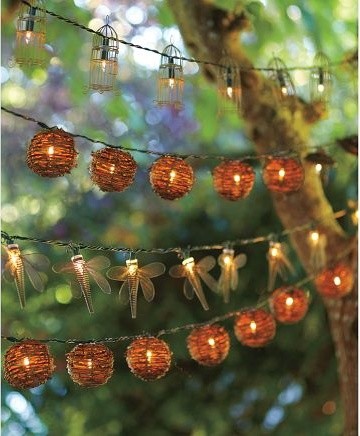 Wire Dragonfly String Lights - eclectic - outdoor lighting - by ...