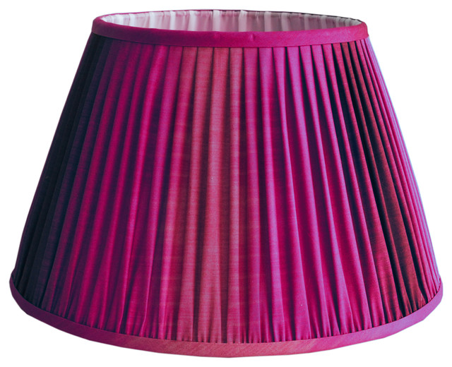 Pink Wave Ikat Pleated Lampshades