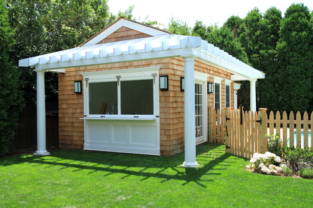 Pool Shed with Bar