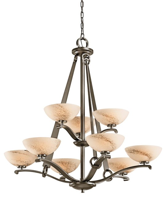 Kichler Lighting 42356SWZ Chandelier Shadow Bronze Modern
