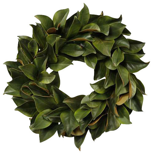 wreath magnolia leaf green traditional artificial wreath magnolia leaf green traditional artificial