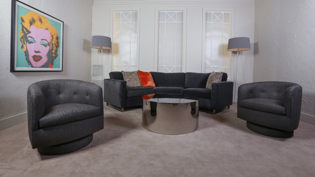 Thayer Coggin Showroom MId-century Modern Room from HIgh Point Market contemporary-