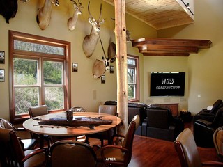 Bathroom Vanities Columbus Ohio on Ohio Hunting Lodge Addition   Traditional   Media Room   Columbus