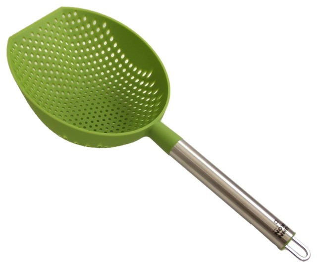 Kuhn Rikon Colander Scoop, Green Modern Colanders And Strainers
