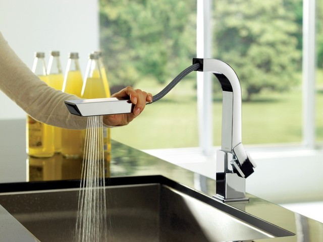 Moen Pull Out Spray Kitchen Faucet - contemporary - kitchen ...