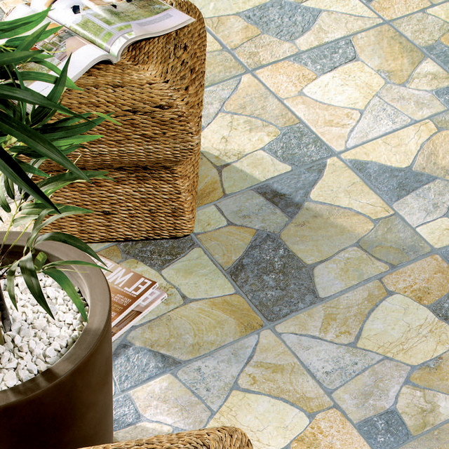Flagstone Look Rustic Tile new york by Somertile