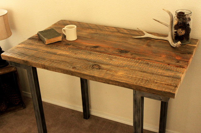 Reclaimed Wood Bar Pub Table - Modern - Indoor Pub And Bistro Tables 