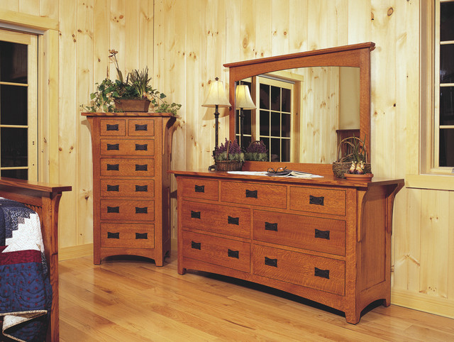 Mission-style Oak Bedroom Furniture - Craftsman - Bedroom - cleveland ...