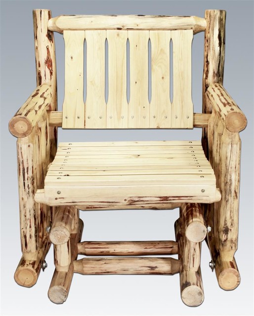 Single Seat Glider Contemporary Outdoor Gliders by ivgStores