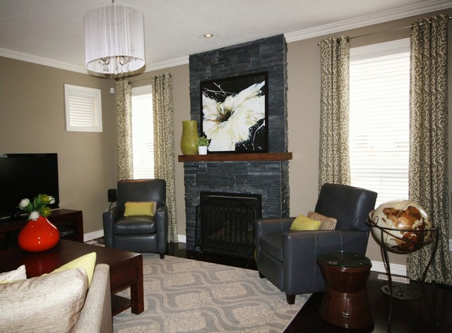 Oakville Home Update! contemporary living room