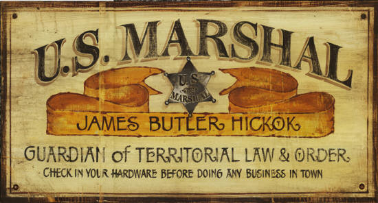 Rustic   20x32 Large Vintage  US Marshall sign Sign, western Signs Rustic Western rustic