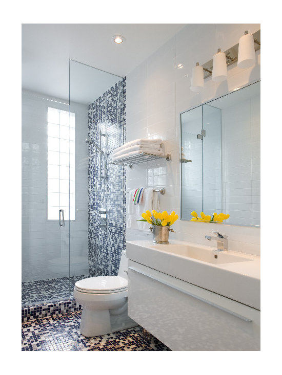 Blue White Bathroom