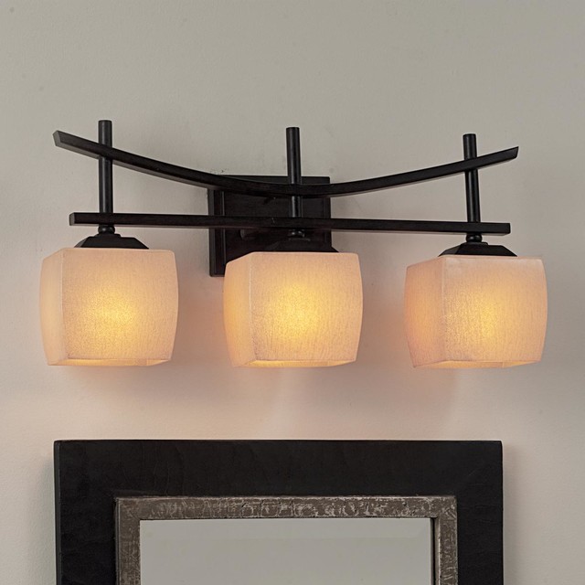 Japanese Garden Gate Bath Light 3 light Lamp Shades by Shades of