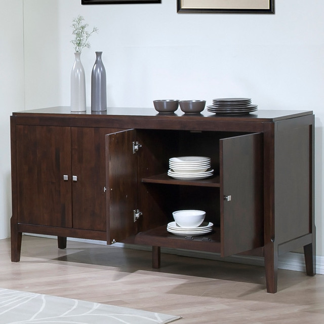 Axis Espresso Finish Buffet Contemporary Buffets And Sideboards