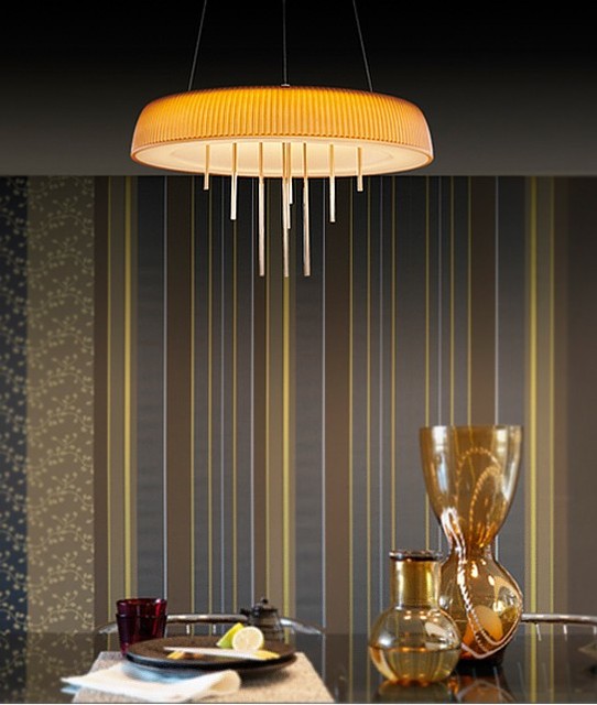 Modern Strip Glass LED Pendant Lighting Contemporary Pendant