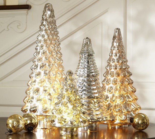 silver mercury glass tree traditional holiday accents silver mercury glass tree traditional holiday accents