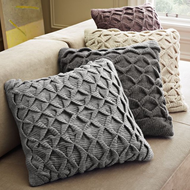 Sculpted Origami Pillow Cover - Eclectic - Decorative Pillows - by West Elm