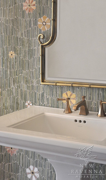 Backsplash Bathroom Mosaic by New Ravenna Mosaics - bathroom tile ...