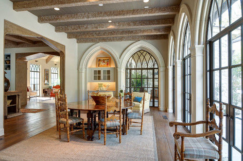 Arched windows are custom made