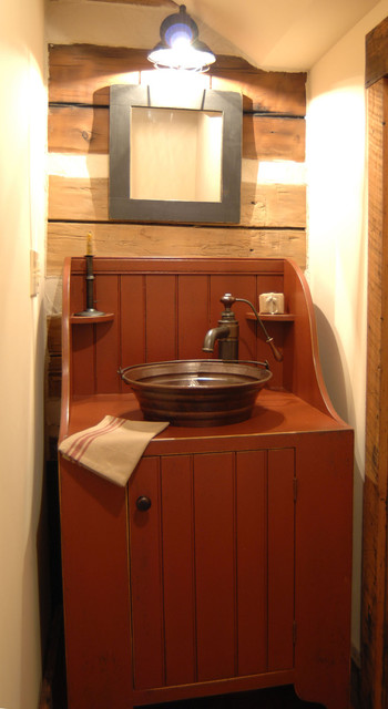 Central Kentucky Log Cabin Primitive Kitchen - Eclectic - Bathroom ...