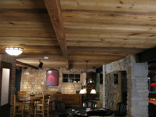 basement irish pub man cave traditional wood chicago