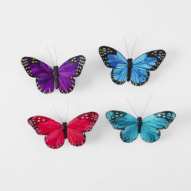 butterfly clip ornaments contemporary christmas butterfly clip ornaments contemporary christmas