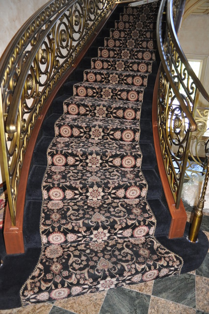 Custom Stair & Hall Runners traditional staircase