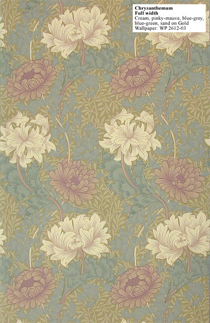Victorian  morris Wallpaper  William  Wallpaper Morris     Chrysanthemum by   bathroom william wallpaper